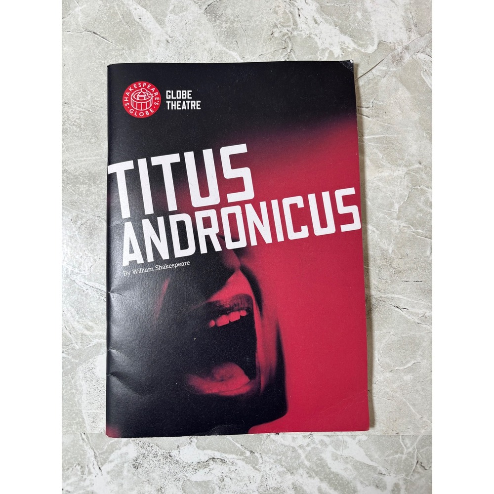 Titus Andronicus Globe Theatre Play Program‎ Shakespeare Rare Collectible